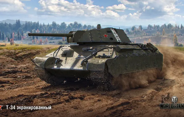 Картинка Т-34, WoT, World of Tanks, Wargaming
