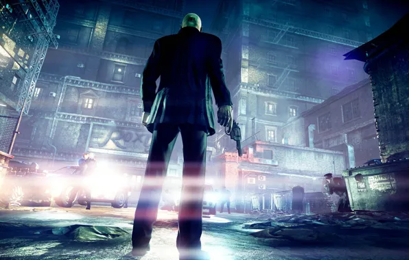 Оружие, полиция, hitman absolution, хитмен