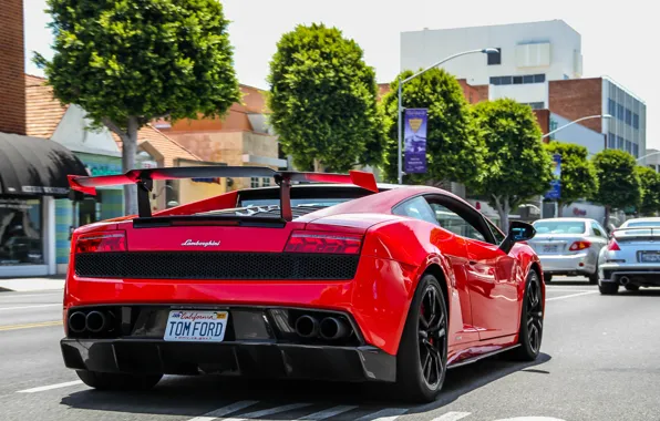 Картинка car, красный, Lamborghini, Gallardo, California, Super Trofeo