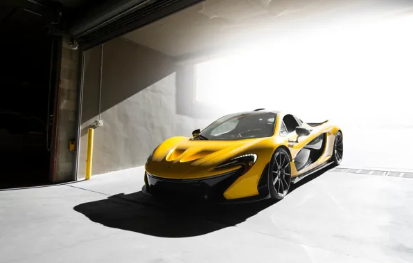 Картинка McLaren, Front, Yellow, Supercar, Ligth, Figth