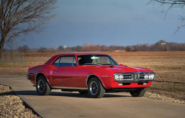 Red, Pontiac, 1967, american, musclecar, firebird, 400