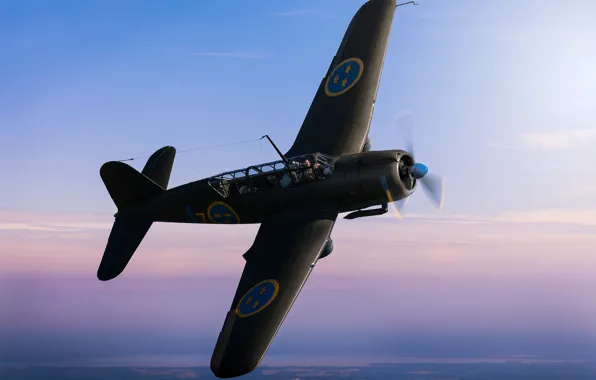 Saab, лёгкий бомбардировщик, B 17A