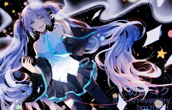 Девушка, аниме, арт, vocaloid, hatsune miku, luppykiy