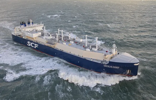Море, Танкер, Газовоз, СПГ, Совкомфлот, КристофДеМаржери