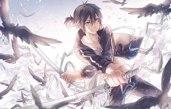 Парень, Бездомный Бог, Noragami, Ято