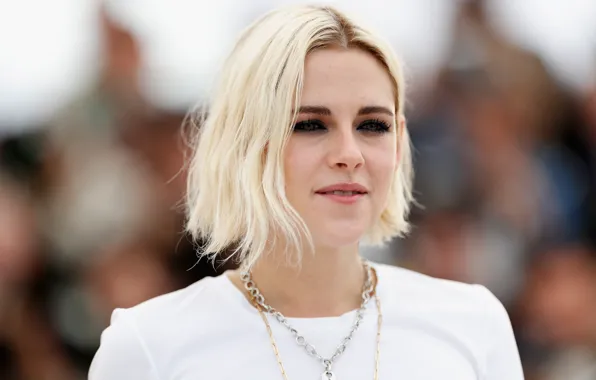 Взгляд, поза, портрет, макияж, актриса, блондинка, Kristen Stewart, Кристен Стюарт