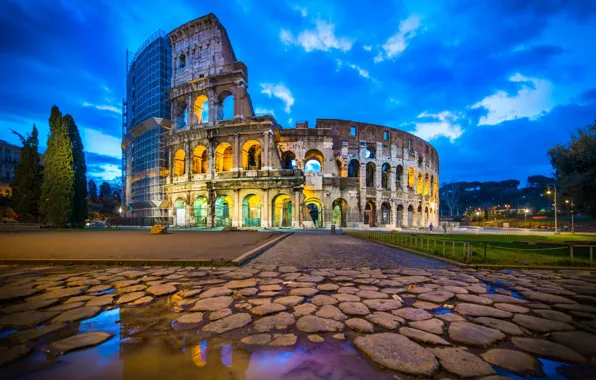 Картинка Italy, Rome, ruins, Coliseum