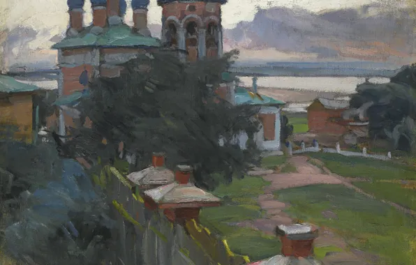 Картинка церковь, храм, 1910, MUROM, Abram Efimovich Arkhipov