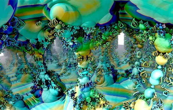 Абстракция, фон, цвет, форма, Fractal