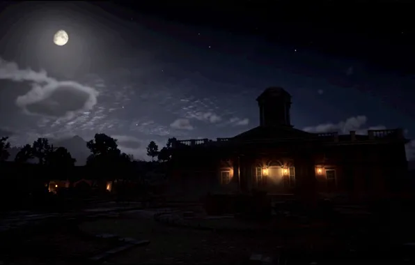 HDR, Moon, Lights, Night, Game, Moonlight, UHD, 4K