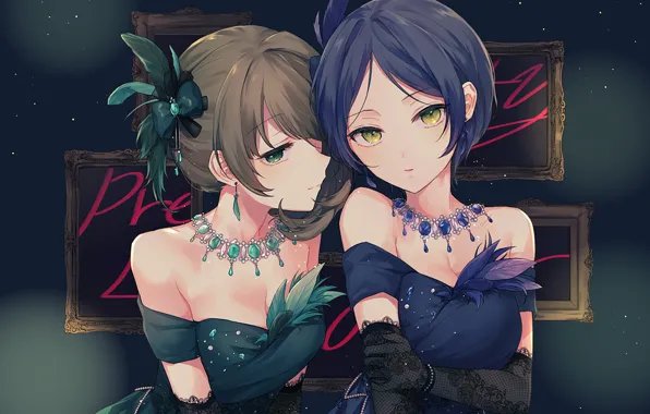 Взгляд, девушки, аниме, IdolM@ster