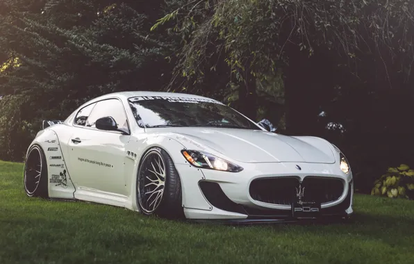 Maserati, White, Granturismo, Stradale, MC