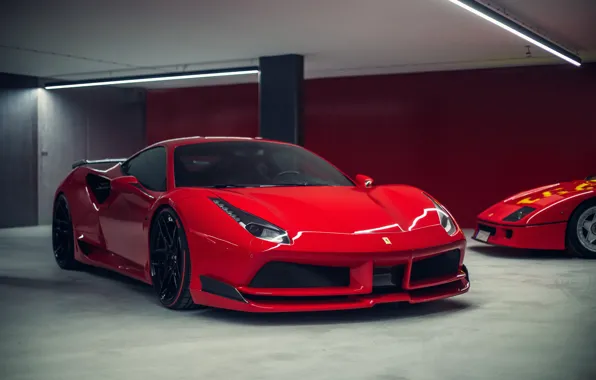 Ferrari, суперкар, феррари, GTB, Novitec Rosso, 488
