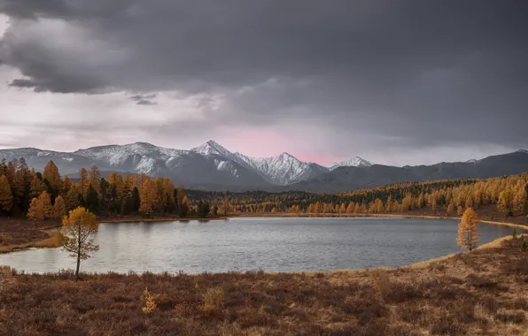 Осень, Озеро, Алтай, Киделю