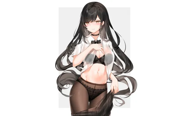 Girl, hot, sexy, Anime, pretty, Beauty, panty & stocking, shirt