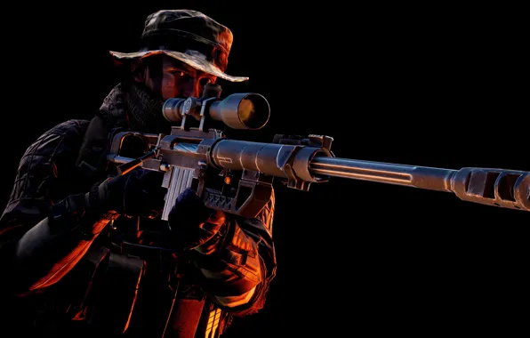 Gun, game, soldier, weapon, Battlefield, sniper, rifle, uniform