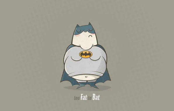 Бетмен, 1920x1080, too Fat to Bat