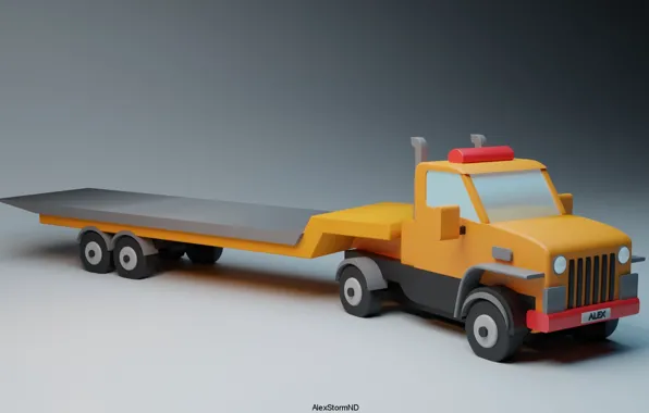 Игрушка, машинка, тягач, AlexStormND