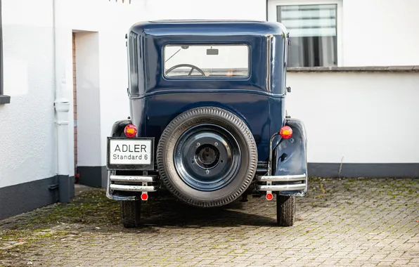 Вид сзади, ретро автомобили, Limousine, retro cars, Adler, 1931–34, Adler Standard 6, Standard 6