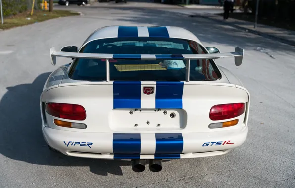 Картинка Dodge Viper, 1997, Задок, Американский автомобиль, Антикрыло, GTSR, Спортивный полосы