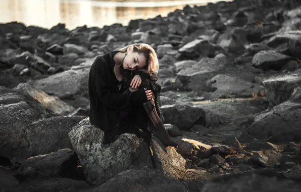 Камни, отдых, усталость, stones, rest, рваные колготки, torn tights, fatigue