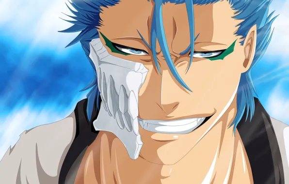 Game, Bleach, fighter, soldier, blue, smile, anime, man