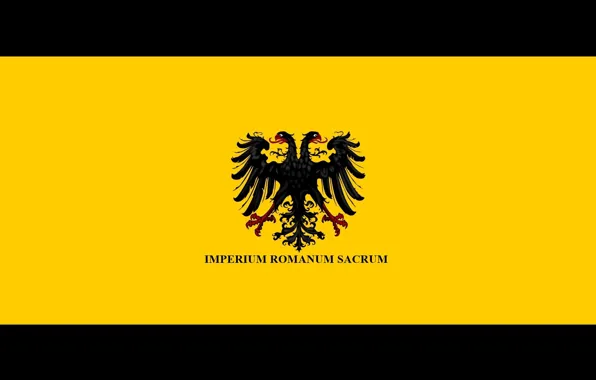 Yellow, eagle, flag, empire, Holy Roman Empire, double eagle