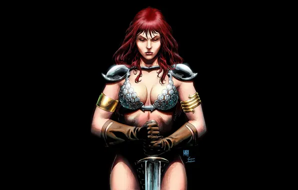 Women, Comics, Red Sonja, redheads