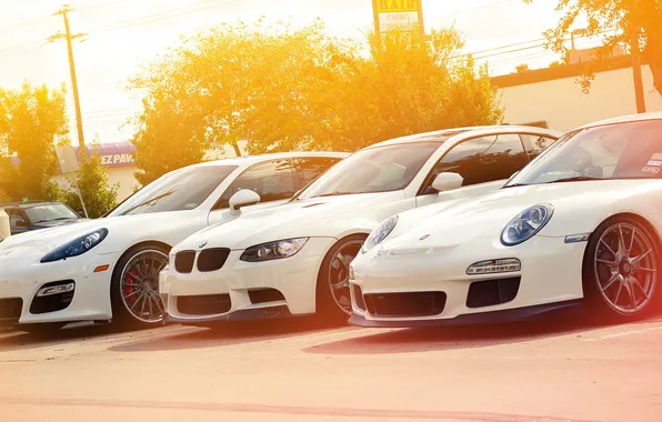 Картинка белый, тюнинг, 911, Porsche, BMW, Panamera, суперкары, Turbo