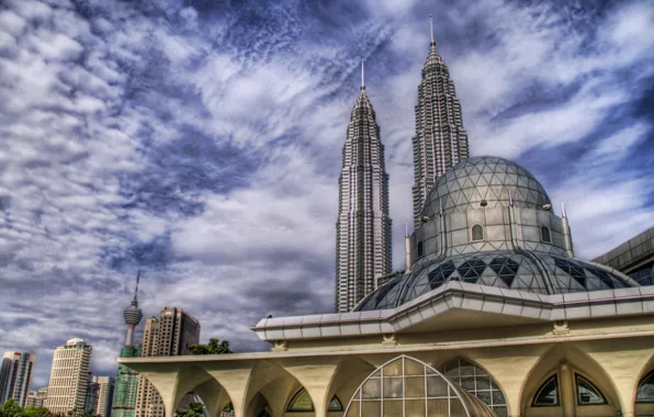 Облака, пейзаж, Небо, купол, Malaysia, Lumpuk