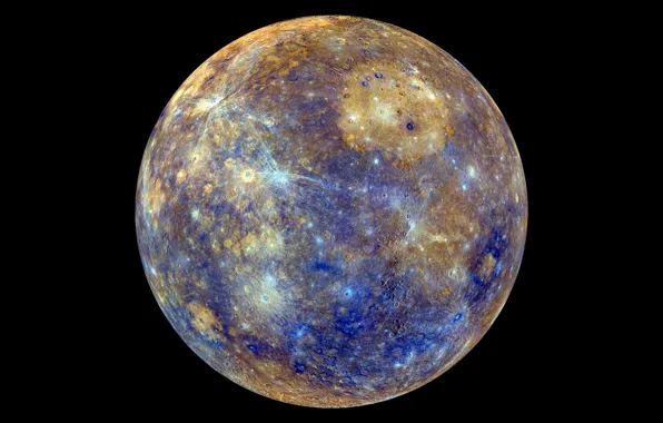 Картинка поверхность, planet, кратеры, меркурий, Mercury