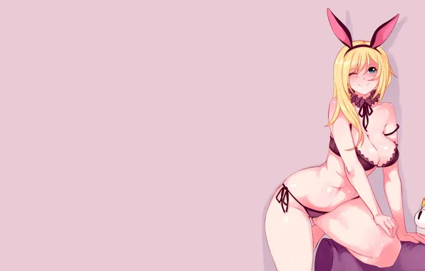 Girl, sexy, lingerie, pantsu, bra, cleavage, panties, long hair