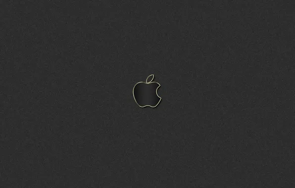 Золото, черный, apple, логотип, mac