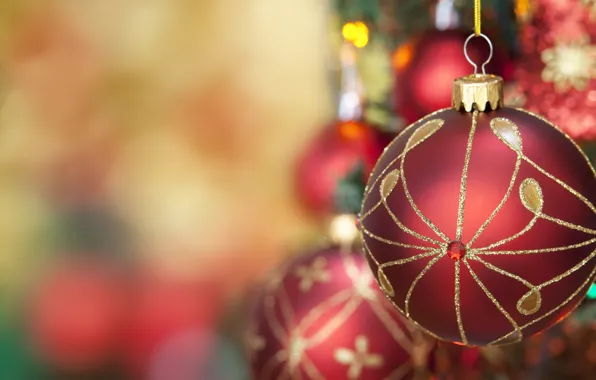 Картинка шарики, украшения, праздник, Новый Год, Рождество, Christmas, New Year