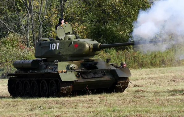 Картинка танк, советский, средний, Т-34-85