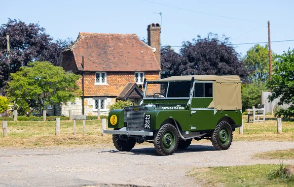 1948, экстерьер, ретро автомобили, Utility, retro cars, Land Rover 80, Land Rover 80 Utility