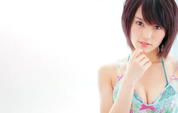 Girl, sexy, smile, beautiful, short hair, pretty, lips, face