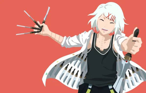 Anime, blade, assassin, manga, japanese, Tokyo Ghoul, by cheezynoodlez, Juuzou