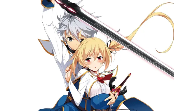 Kawaii, girl, sword, anime, boy, ken, blade, japanese