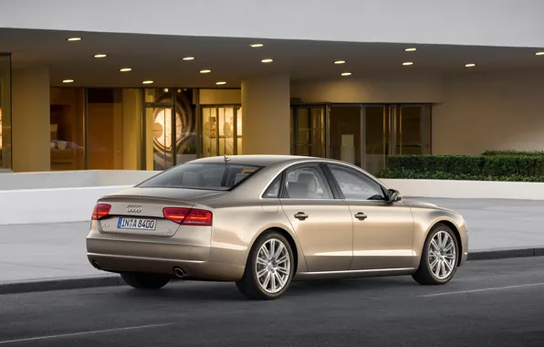 Дорога, дом, Audi, Ауди