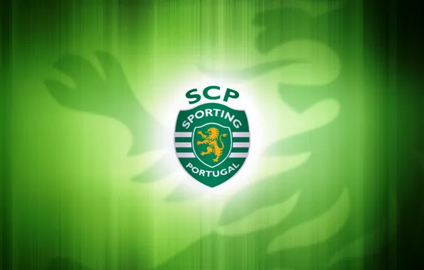 Wallpaper, logo, football, artwork, Sporting Clube de Portugal