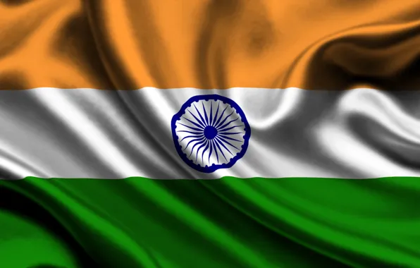 Картинка Индия, Флаг, Текстура, Flag, India, Республика Индия