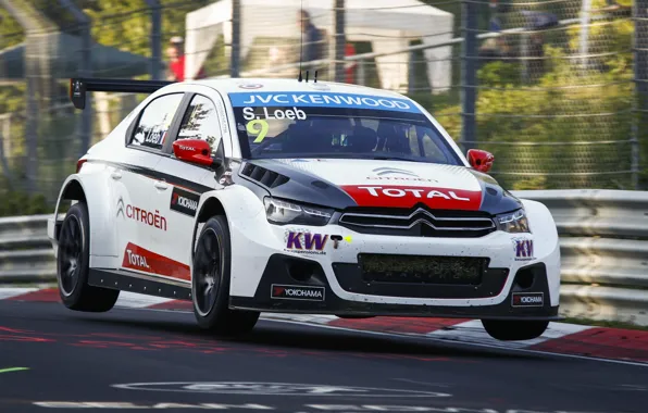 Прыжок, Ситроен, Citroen, Loeb, WTCC, C-Elysee