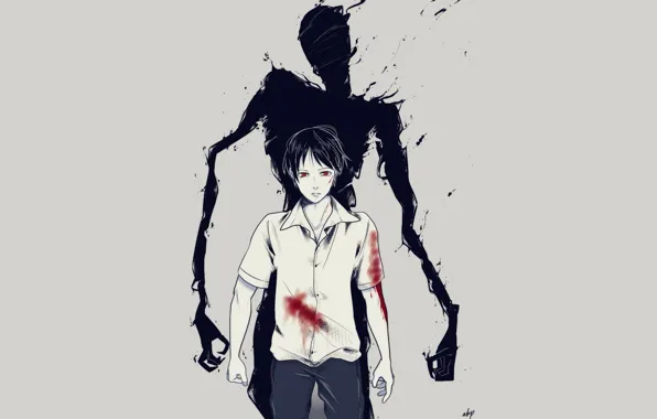 Аниме, арт, парень, Ajin: Demi-Human, аджин