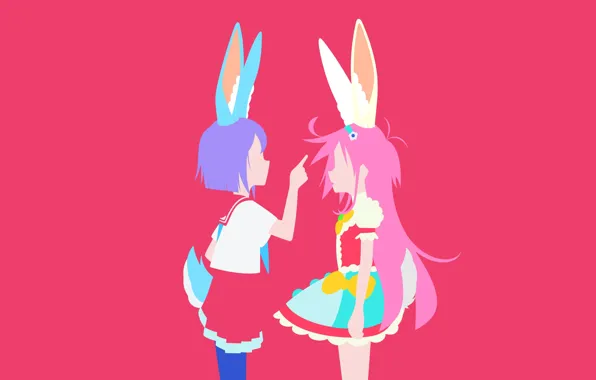 Фон, девочки, силуэты, Flip Flappers