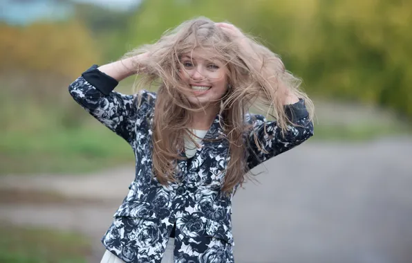 Девушка, улыбка, красотка