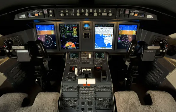 Картинка Challenger 605, BOMBARDIER, Flight Deck