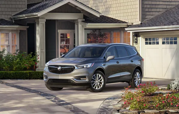 Автомобиль, особняк, Grey, Buick, Metallic, Enclave