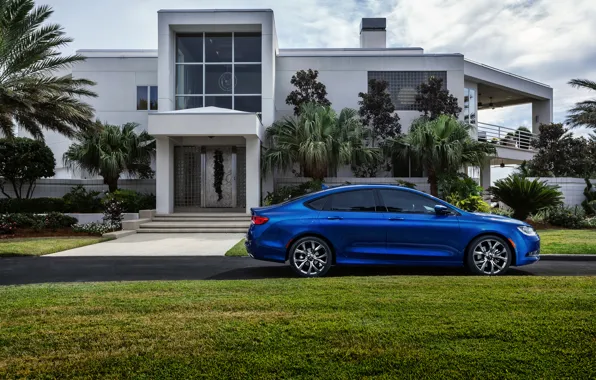 Chrysler, House, Blue, Side, 200S, Chrysler 200S, Chrysler Cars
