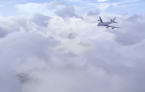Sky, airplane, aviation